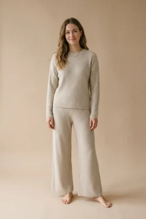 Ribbed Knit Lounge Set